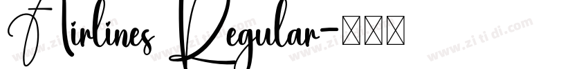 Airlines Regular字体转换